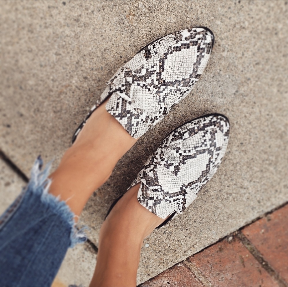 🆕️//The Ryan// snake mule flat - Picture 2 of 7